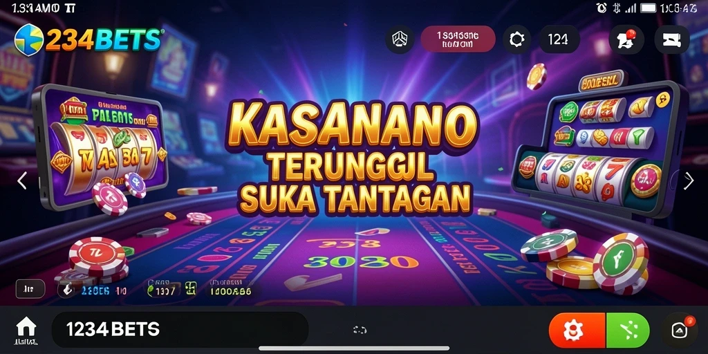 Tampilan gameplay kasino yang menarik di 1234BETS.