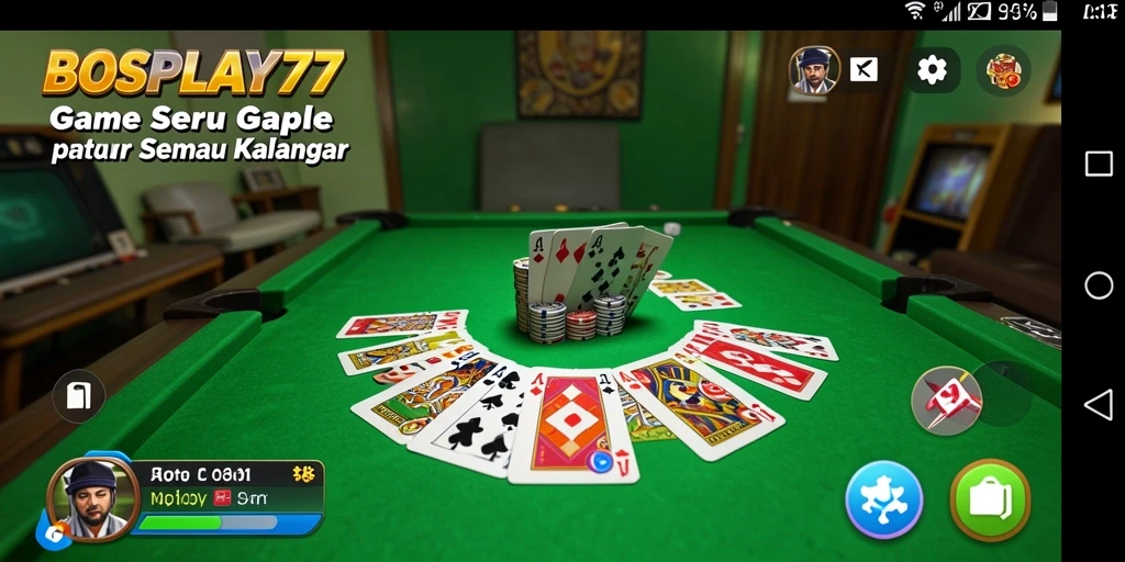 Tampilan gameplay BOSPLAY77 yang menarik dan interaktif.