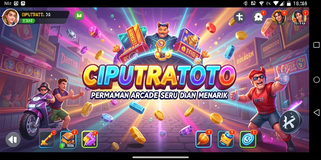 Tangkapan layar gameplay CIPUTRATOTO yang penuh warna.