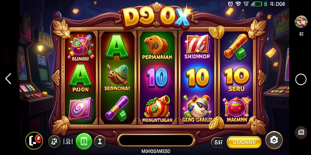Screenshot gameplay D06 menampilkan keseruan permainan Slot yang mengasyikkan.