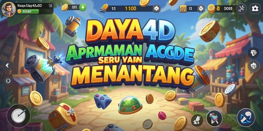Tampilan gameplay menarik dari DAYA4D dengan grafis yang cerah.