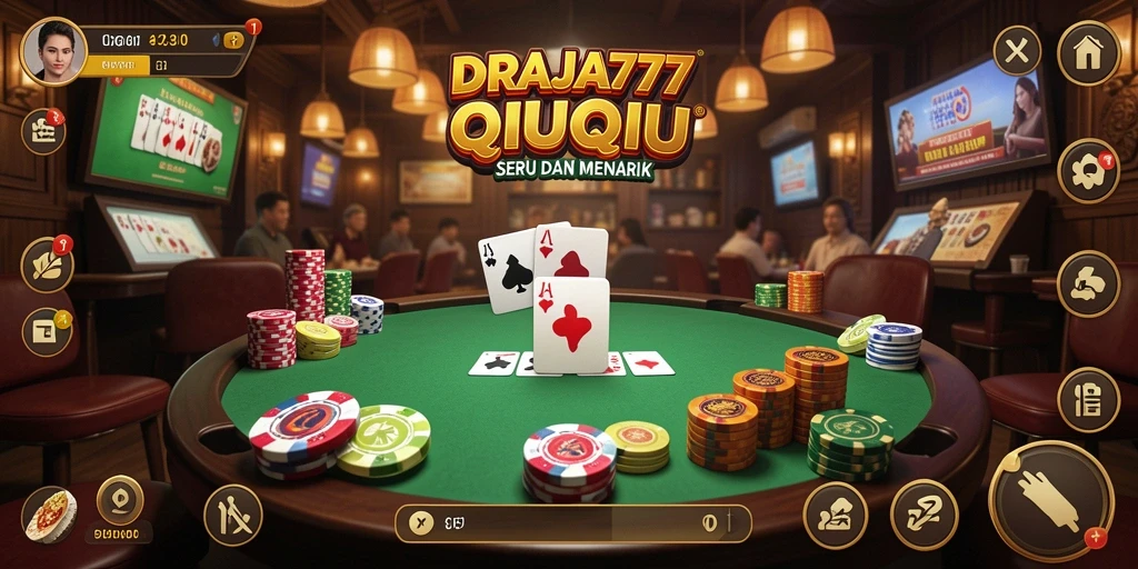 Tampilan gameplay QiuQiu yang seru dalam DRAJA777.