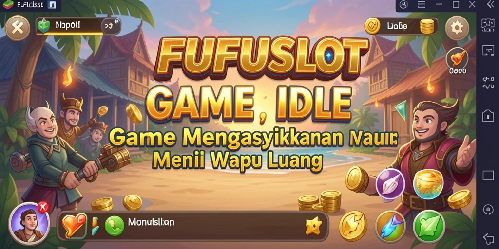 Screenshot utama FUFUSLOT menampilkan elemen gameplay Idle yang menyenangkan.