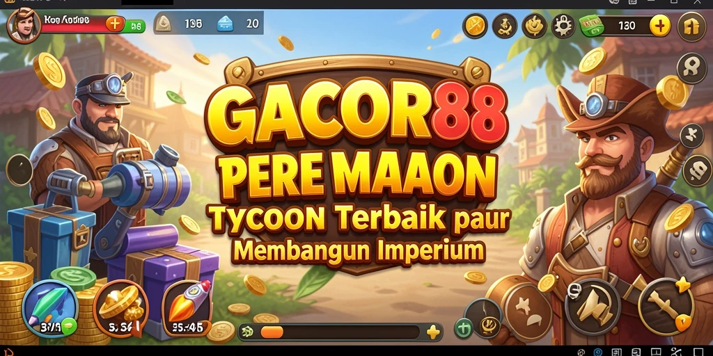 Screenshot GACOR88 menunjukan gameplay seru dengan berbagai pilihan bisnis.