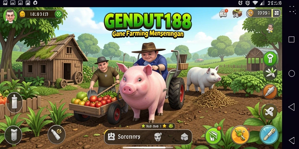 Screenshot GENDUT188 menampilkan gameplay bertani yang seru.