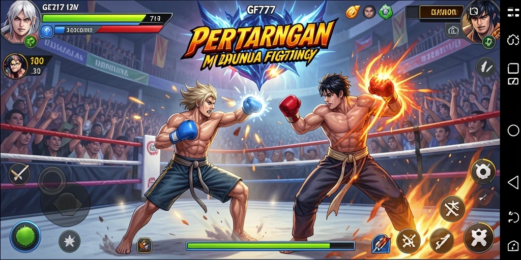 Tampilan gameplay GF777 yang seru dan menegangkan dalam pertarungan Fighting.