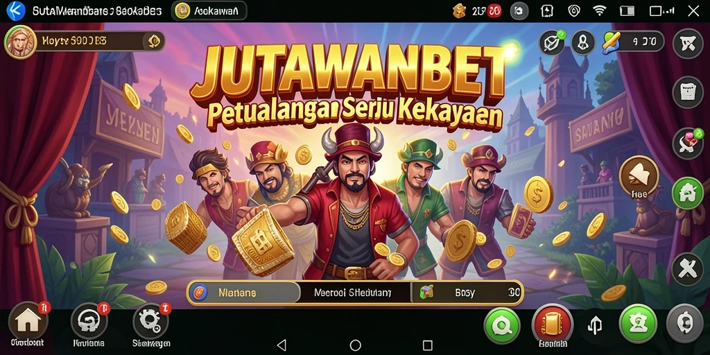 Gambaran gameplay JUTAWANBET dengan petualangan yang mendebarkan.