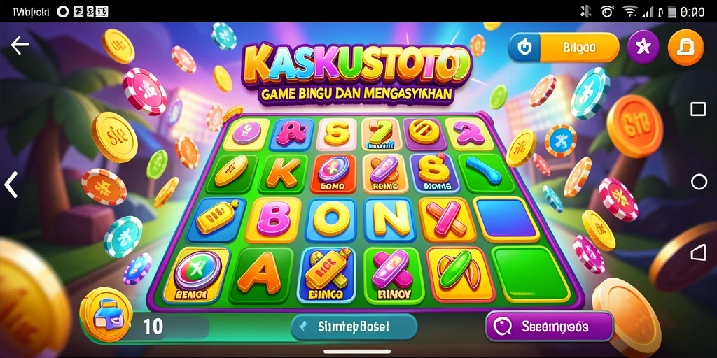 Tampilan menarik dari gameplay Bingo di KASKUSTOTO.