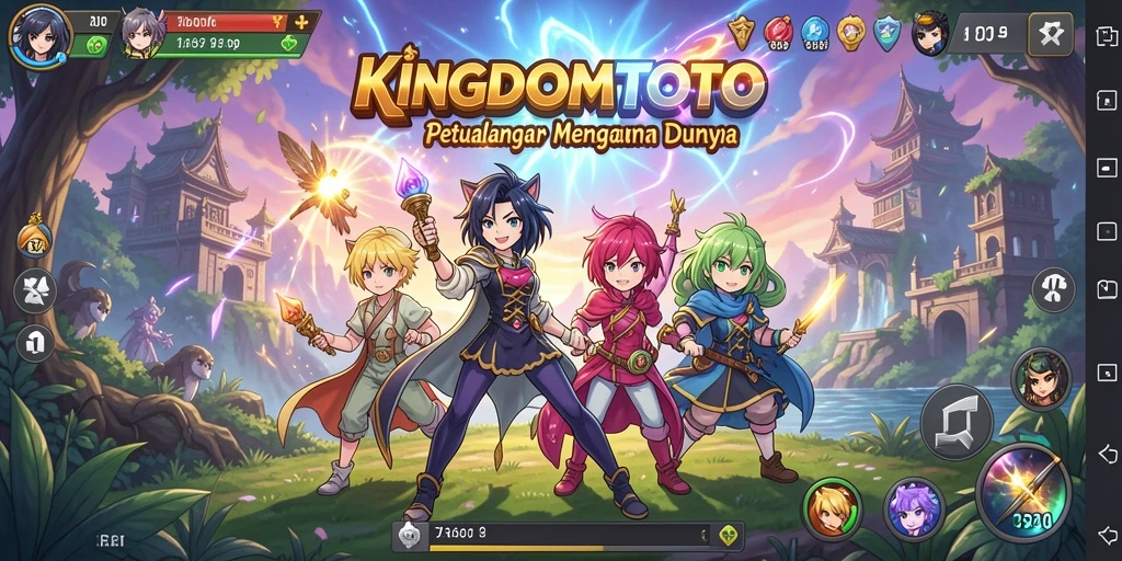Tampilan gameplay seru dalam dunia Anime yang memikat.