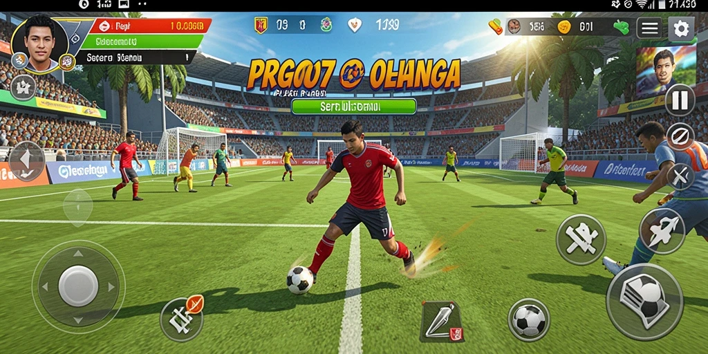 Tampilan gameplay PRG007 yang mendebarkan saat pertandingan berlangsung.
