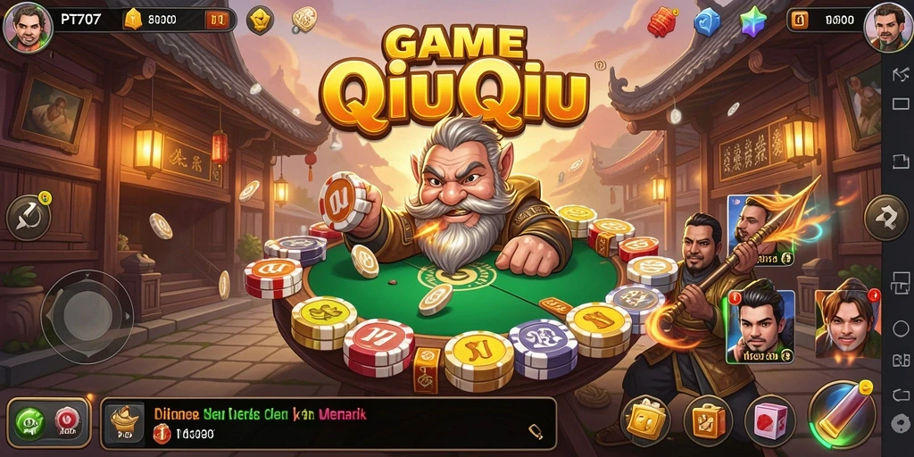 Gameplay seru dalam PT707 QiuQiu yang menantang.