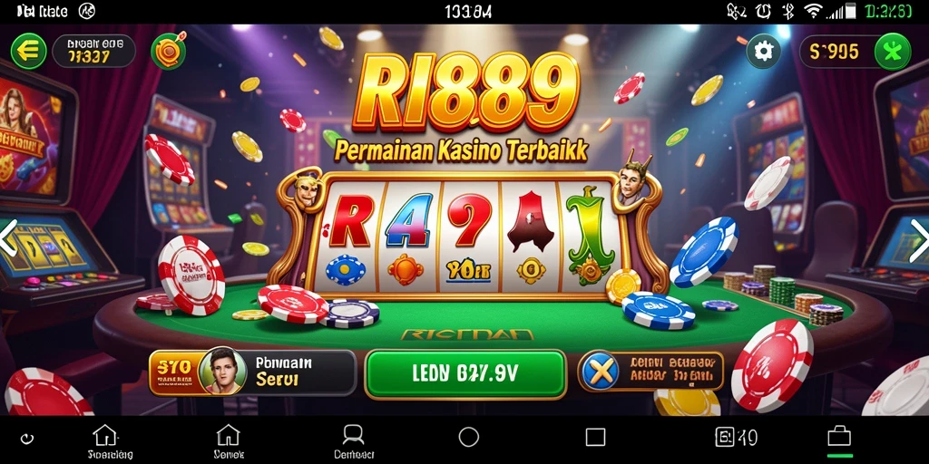 Screenshot utama RI889 yang menunjukkan aksi seru dalam permainan Kasino.