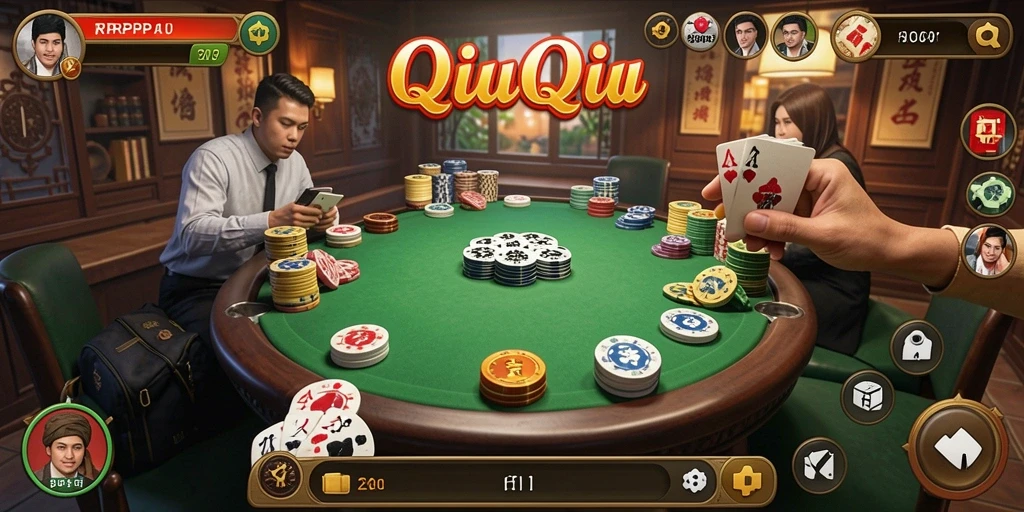 Screenshot gameplay QiuQiu yang seru dan menarik.