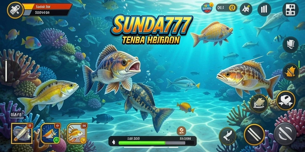 Screenshot menampilkan pemain yang sedang menembak ikan di SUNDA777.