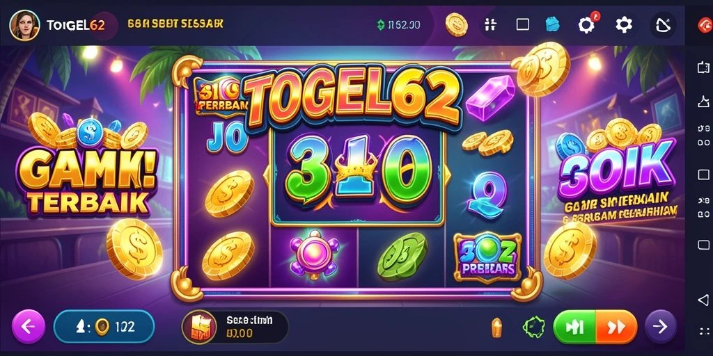 Gameplay Slot seru di TOGEL62 dengan grafis menawan.