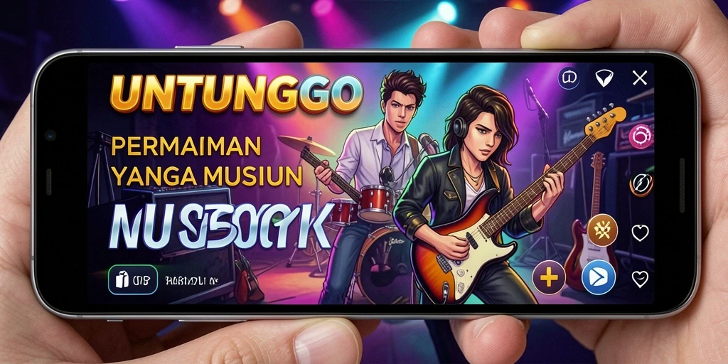 Tampilan utama gameplay <strong>UNTUNGGO</strong> dengan musik yang menyenangkan.