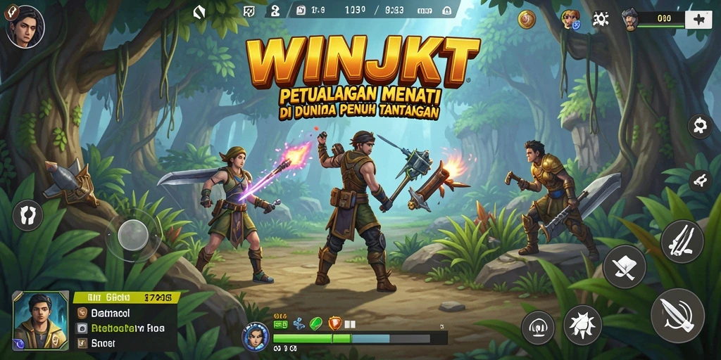 Screenshot gameplay WINJKT yang memukau, menampilkan petualangan seru.