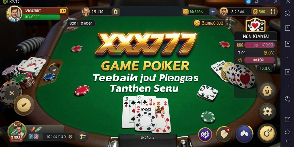 Screenshot gameplay XXX777 yang menarik dan seru dalam permainan Poker.